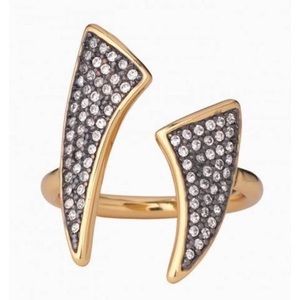 Stella & Dot pave horn ring